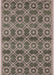 Machine Washable Industrial Modern Coffee Brown Rug, wshurb452