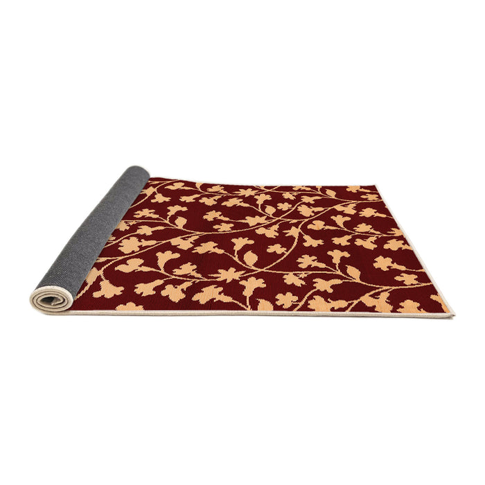 Sideview of Oriental Orange Industrial Rug, urb453org