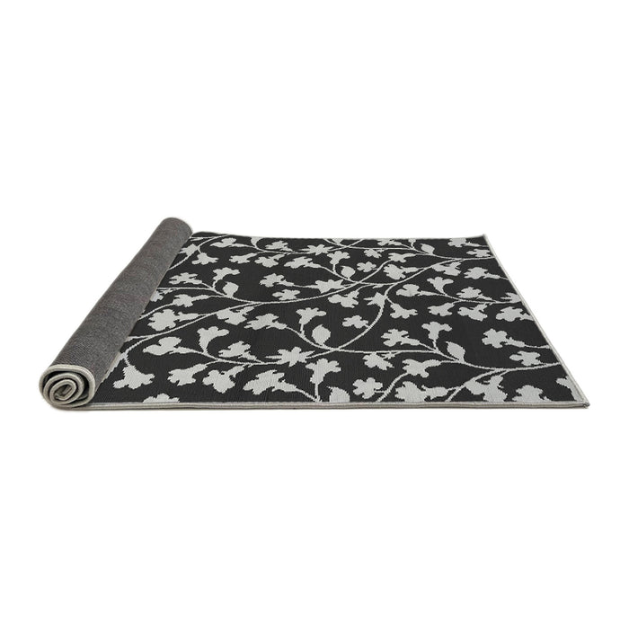 Sideview of Oriental Gray Industrial Rug, urb453gry
