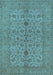 Oriental Light Blue Traditional Rug, urb454lblu