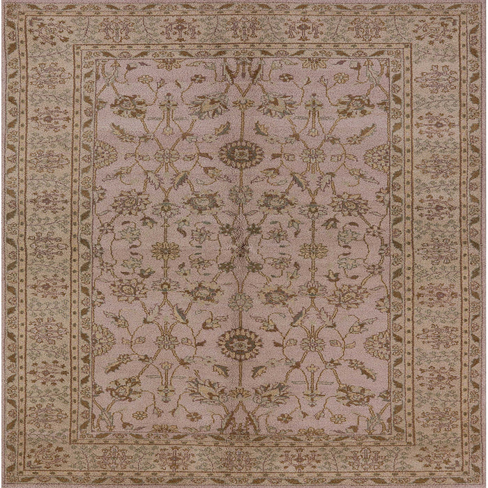 Square Machine Washable Industrial Modern Sienna Brown Rug, wshurb454