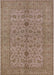 Mid-Century Modern Sienna Brown Oriental Rug, urb454