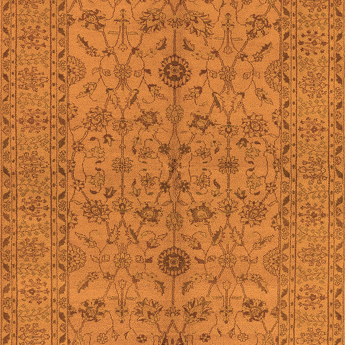 Machine Washable Oriental Orange Traditional Area Rugs, wshurb454org