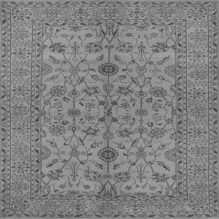Square Oriental Gray Traditional Rug, urb454gry