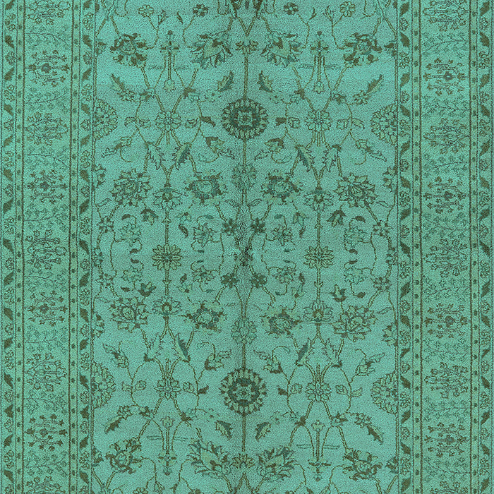 Machine Washable Oriental Turquoise Traditional Area Rugs, wshurb454turq