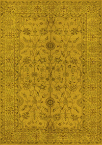 Oriental Yellow Traditional Rug, urb454yw