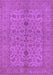 Machine Washable Oriental Purple Traditional Area Rugs, wshurb454pur