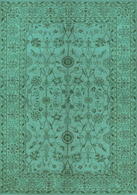 Oriental Turquoise Traditional Rug, urb454turq
