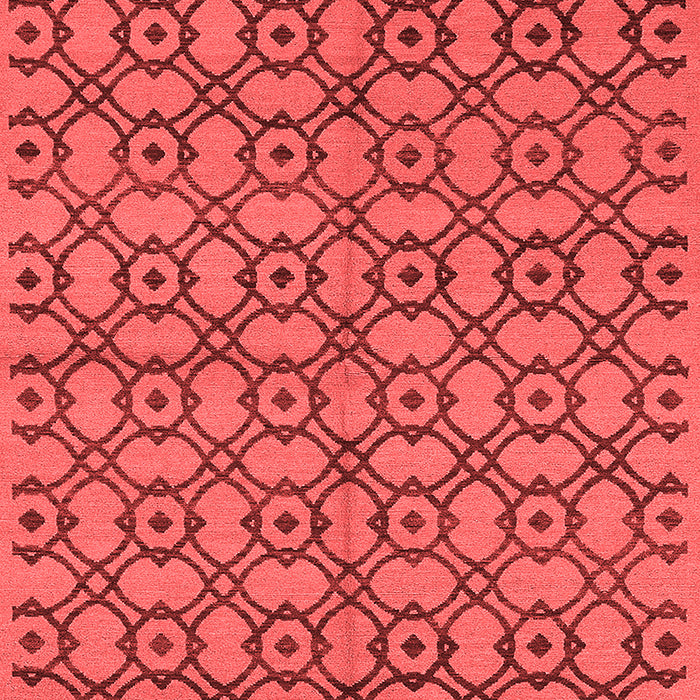 Machine Washable Oriental Red Industrial Rug, wshurb455red