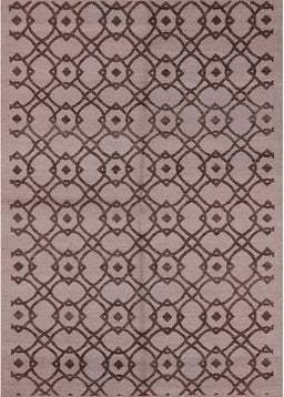 Machine Washable Industrial Modern Khaki Rose Pink Rug, wshurb455