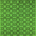 Square Oriental Green Industrial Rug, urb455grn