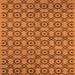 Square Oriental Orange Industrial Rug, urb455org