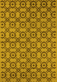 Oriental Yellow Industrial Rug, urb455yw