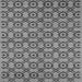 Square Machine Washable Oriental Gray Industrial Rug, wshurb455gry