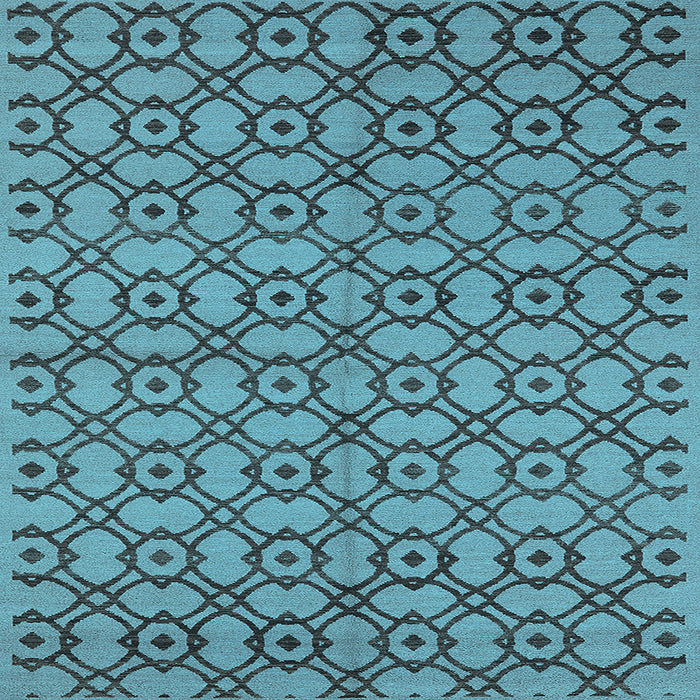 Square Oriental Light Blue Industrial Rug, urb455lblu