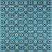 Square Oriental Light Blue Industrial Rug, urb455lblu