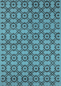 Oriental Light Blue Industrial Rug, urb455lblu