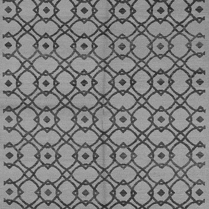 Machine Washable Oriental Gray Industrial Rug, wshurb455gry