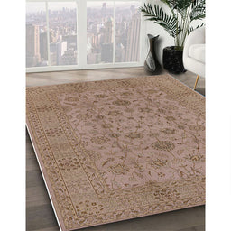 Machine Washable Industrial Modern Light Copper Gold Rug in a Family Room, wshurb456