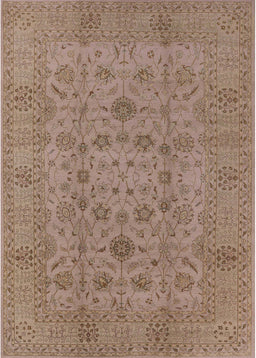 Mid-Century Modern Light Copper Gold Oriental Rug, urb456