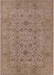 Mid-Century Modern Light Copper Gold Oriental Rug, urb456