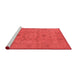 Industrial Red Washable Rugs