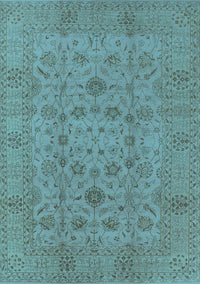 Oriental Light Blue Industrial Rug, urb456lblu