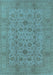 Oriental Light Blue Industrial Rug, urb456lblu