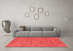 Industrial Red Washable Rugs