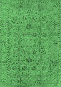 Oriental Emerald Green Industrial Rug, urb456emgrn