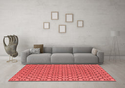 Industrial Red Washable Rugs