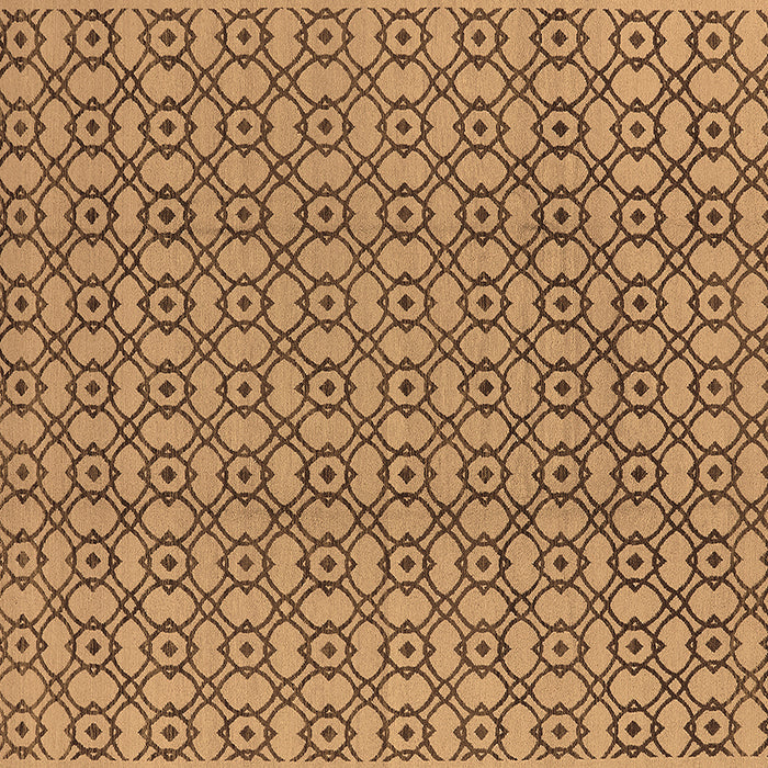 Square Oriental Brown Industrial Rug, urb457brn