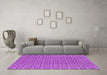 Machine Washable Oriental Purple Industrial Area Rugs in a Living Room, wshurb457pur