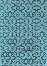 Oriental Light Blue Industrial Rug, urb457lblu