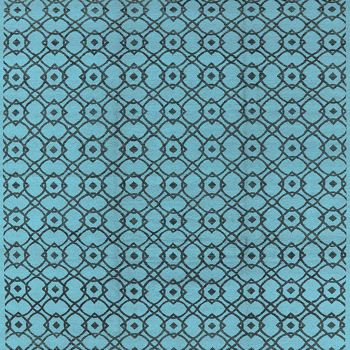 Square Oriental Light Blue Industrial Rug, urb457lblu