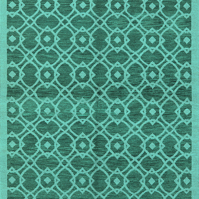 Oriental Turquoise Industrial Rug, urb458turq