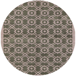 Round Machine Washable Industrial Modern Coffee Brown Rug, wshurb458