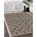 Machine Washable Industrial Modern Coffee Brown Rug in a Family Room, wshurb458