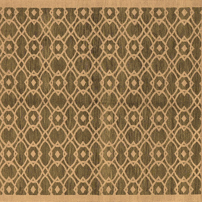 Square Oriental Brown Industrial Rug, urb458brn