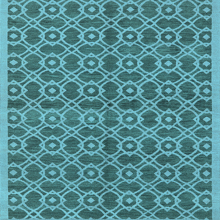 Square Oriental Light Blue Industrial Rug, urb458lblu