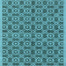 Square Oriental Light Blue Industrial Rug, urb458lblu