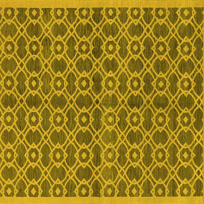 Square Oriental Yellow Industrial Rug, urb458yw