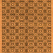 Square Oriental Orange Industrial Rug, urb458org