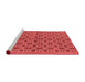 Industrial Red Washable Rugs