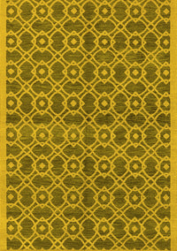 Oriental Yellow Industrial Rug, urb458yw