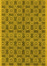 Oriental Yellow Industrial Rug, urb458yw