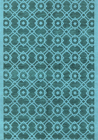 Oriental Light Blue Industrial Rug, urb458lblu