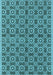 Oriental Light Blue Industrial Rug, urb458lblu