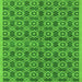 Square Oriental Green Industrial Rug, urb458grn