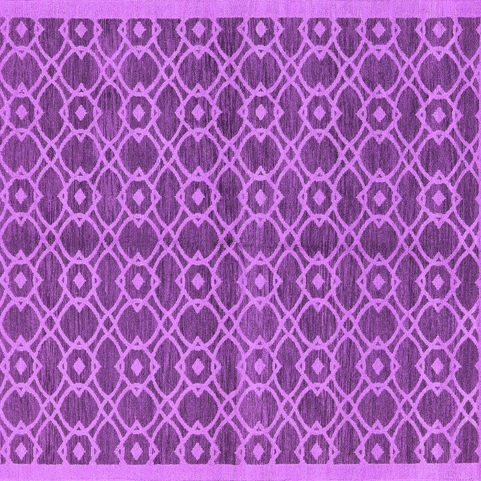 Square Machine Washable Oriental Purple Industrial Area Rugs, wshurb458pur